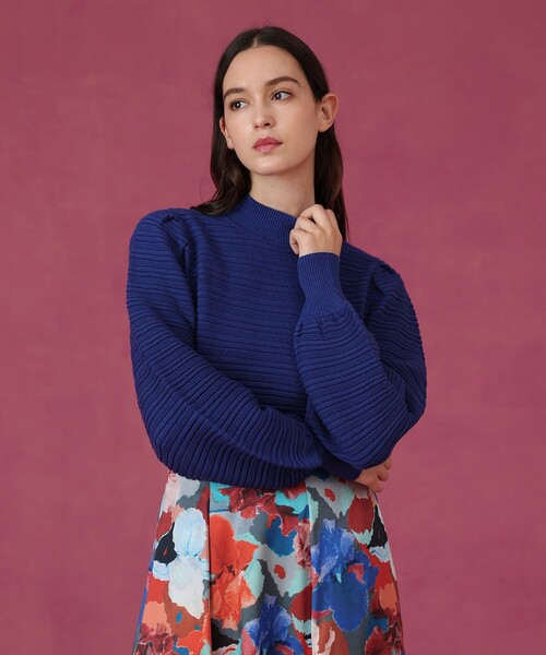 ANAYI（アナイ） ニット セーター リップルタックパフ プルオーバー