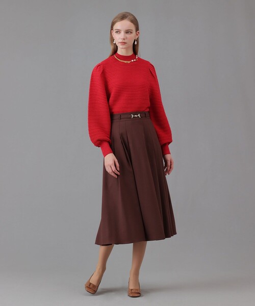 ANAYI（アナイ） ニット セーター リップルタックパフ プルオーバー