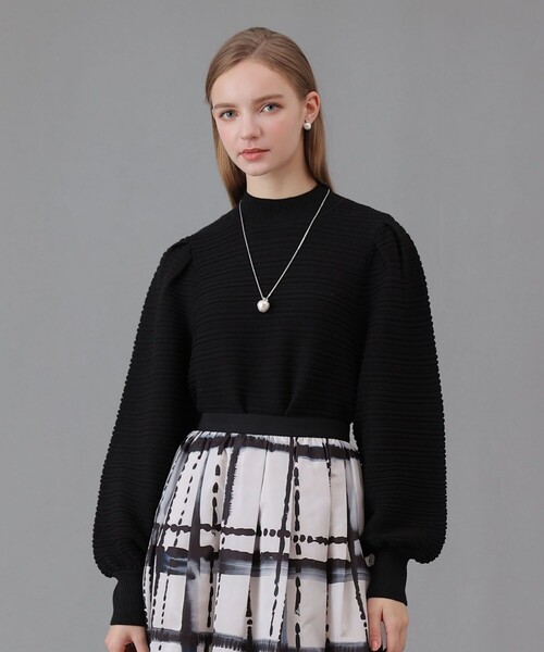 ANAYI（アナイ） ニット セーター リップルタックパフ プルオーバー