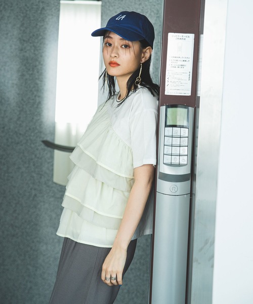 「bohmal」 半袖Tシャツ FREE ブラック×ブラック レディース_画像3