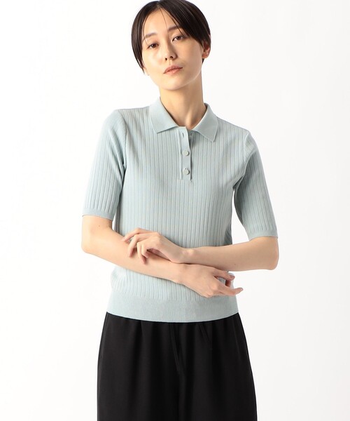 COMME CA（コムサ） ポロシャツ ポロ コットンポリエステル ニット