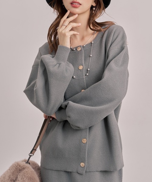 SAISON DE PAPILLON（セゾンドパピヨン） セットアップ カーディガン