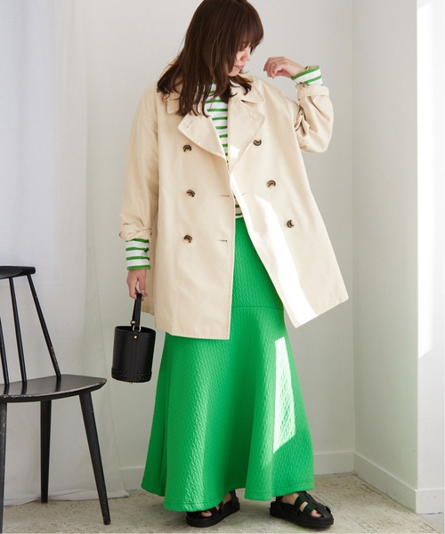 「JOURNAL STANDARD relume」 トレンチコート 38 アイボリー レディース_画像4