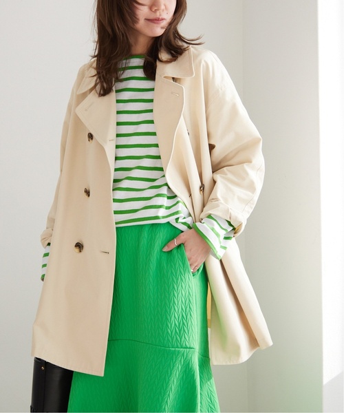 「JOURNAL STANDARD relume」 トレンチコート 38 アイボリー レディース_画像8