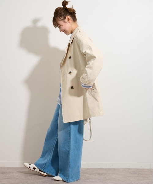 「JOURNAL STANDARD relume」 トレンチコート 38 アイボリー レディース_画像9