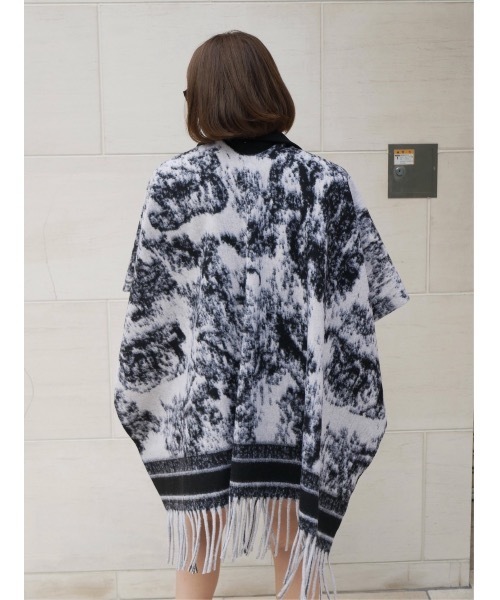 BeBeoD（ベベッド） ポンチョ シティシックデザインフリンジポンチョ