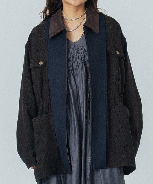 ROSE BUD（ローズバッド） コート アウター HERRINGBONE HUNTING