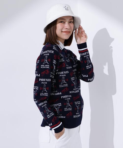 PING（ピン） ニット セーター 「PING APPAREL」ジャガード総柄クルー