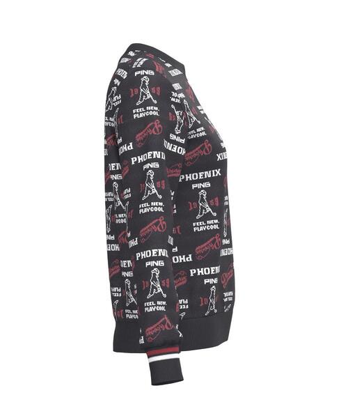PING（ピン） ニット セーター 「PING APPAREL」ジャガード総柄クルー