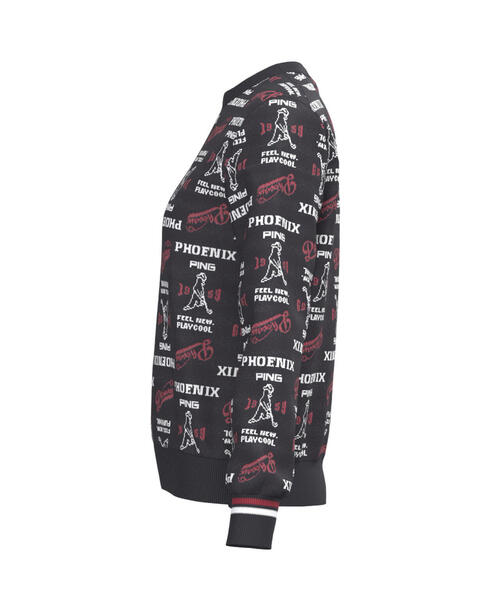 PING（ピン） ニット セーター 「PING APPAREL」ジャガード総柄クルー