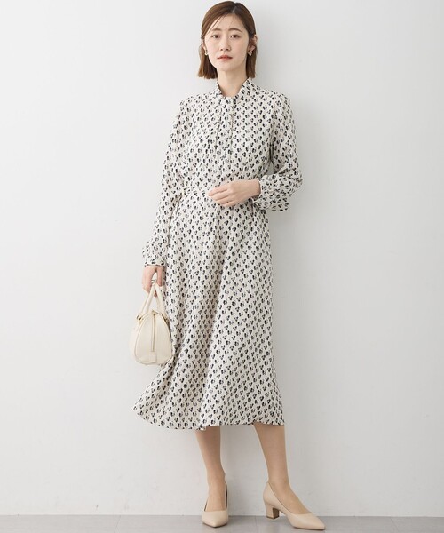 miyu様 美品 ビアズリー モザイクプリントワンピース 切替 バックボタン ワンピース モダンアートプリント : ZOZOTOWN Yahoo!店 - 通販 - Yahoo