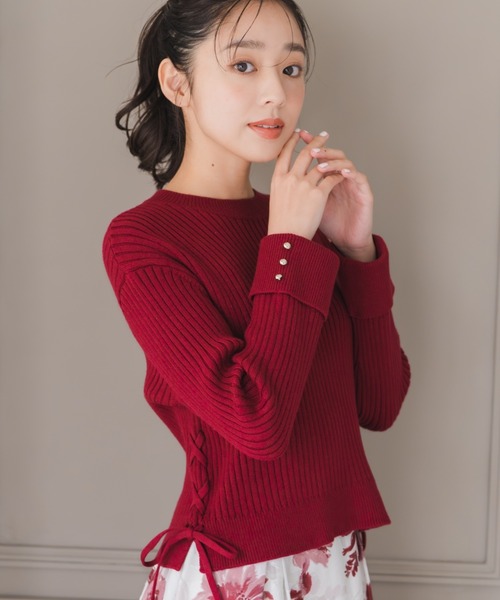 MISCH MASCH（ミッシュマッシュ） ニット セーター サイドレースアップ