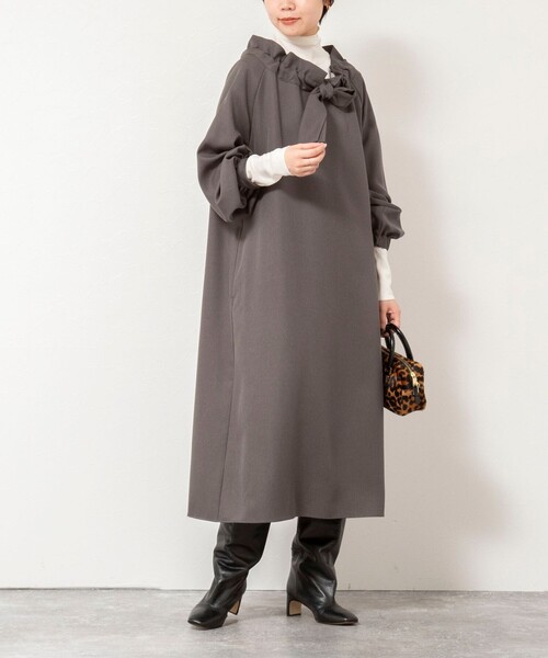 NOLLEY'S（ノーリーズ） ワンピース ウォッシャブル2WAYリボンギャザー