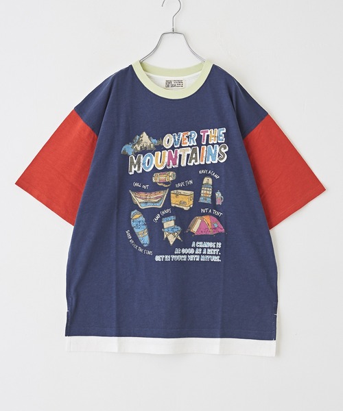 「CUBE SUGAR」 半袖Tシャツ M ネイビー レディース_画像9
