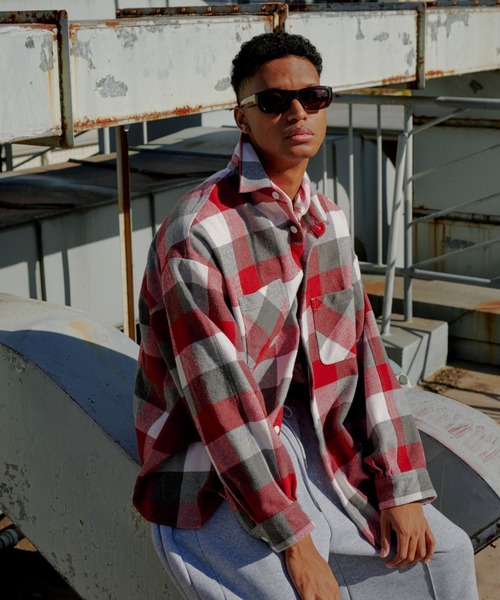 BEAVER（ビーバー） シャツ B omnivore/ビーオムニボー BLOCK CHECK