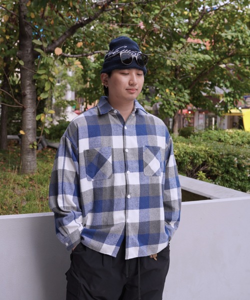 BEAVER（ビーバー） シャツ B omnivore/ビーオムニボー BLOCK CHECK
