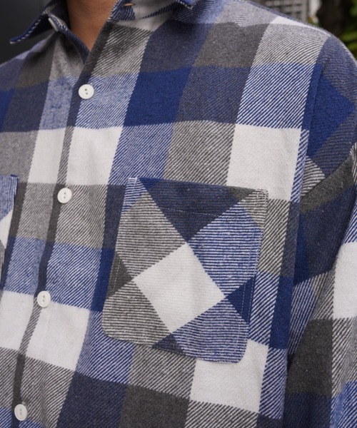 BEAVER（ビーバー） シャツ B omnivore/ビーオムニボー BLOCK CHECK