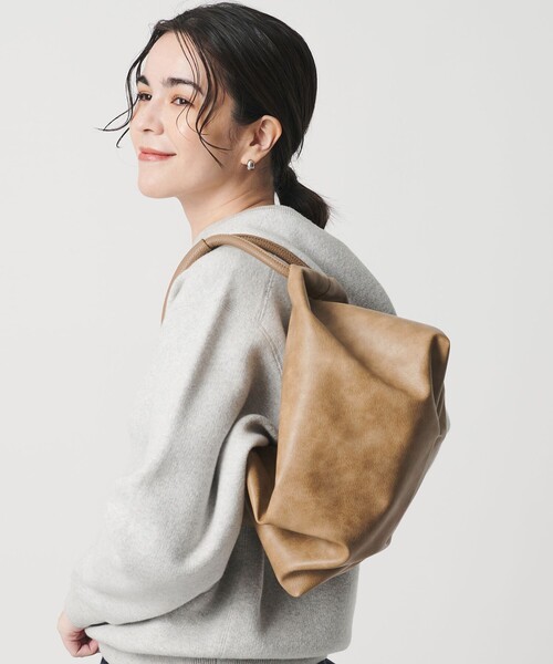BEAUTY＆YOUTH UNITED ARROWS ハンドバッグ レザーライク コンビ