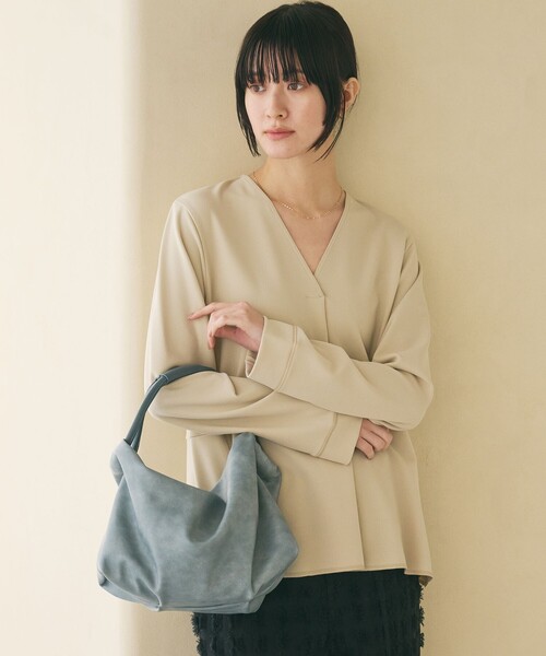 BEAUTY＆YOUTH UNITED ARROWS ハンドバッグ レザーライク コンビ 