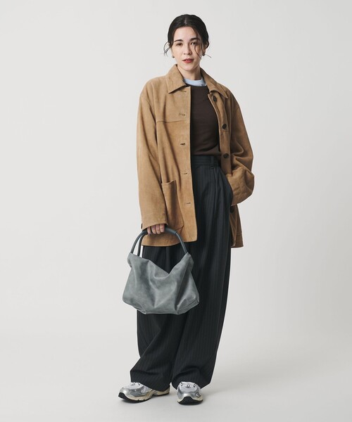 BEAUTY＆YOUTH UNITED ARROWS ハンドバッグ レザーライク コンビ 