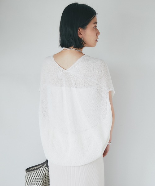 「RIVE DROITE」 ノースリーブニット FREE ネイビー レディース_画像4