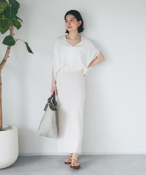 「RIVE DROITE」 ノースリーブニット FREE ネイビー レディース_画像8