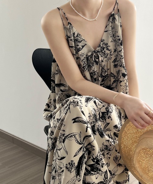 「FAVORITO」 キャミソールワンピース M ベージュ レディース_画像3