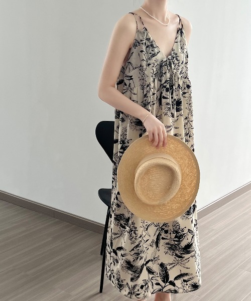 「FAVORITO」 キャミソールワンピース M ベージュ レディース_画像8