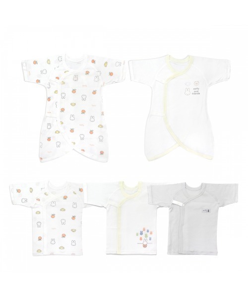 ベビー肌着 miffy ミッフィー 新生児肌着5点セット | Miffy | 01