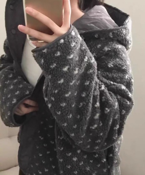 LACーVERT ブルゾン アウター リバーシブルフーディーボアブルゾン