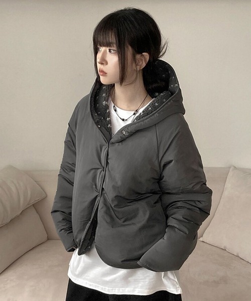 LACーVERT ブルゾン アウター リバーシブルフーディーボアブルゾン