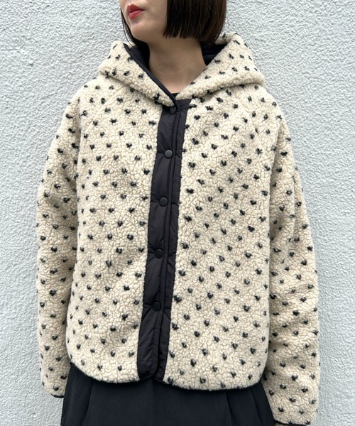 LACーVERT ブルゾン アウター リバーシブルフーディーボアブルゾン