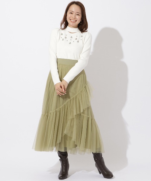 「AND COUTURE」 長袖ニット MEDIUM ブラック レディース_画像8