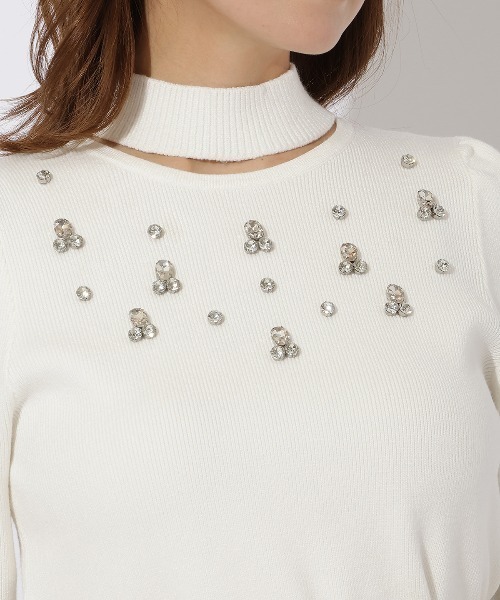 「AND COUTURE」 長袖ニット MEDIUM ブラック レディース_画像9