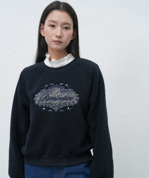 GENERAL IDEA トレーナー スウェット fleece lace applique sweatshirt