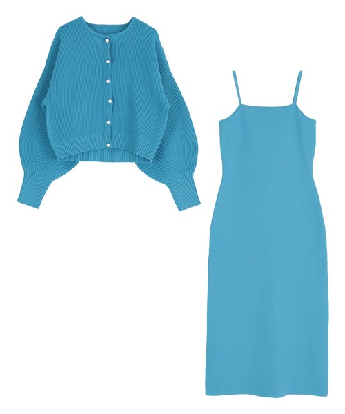 「titivate」 コンビワンピース M ライトベージュ レディース_画像5