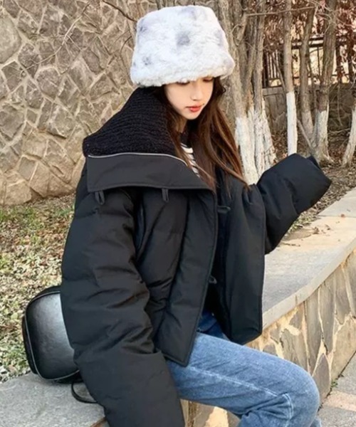 CELENA BEATS ダウンコート ダウンジャケット スタンド ビッグ カラー