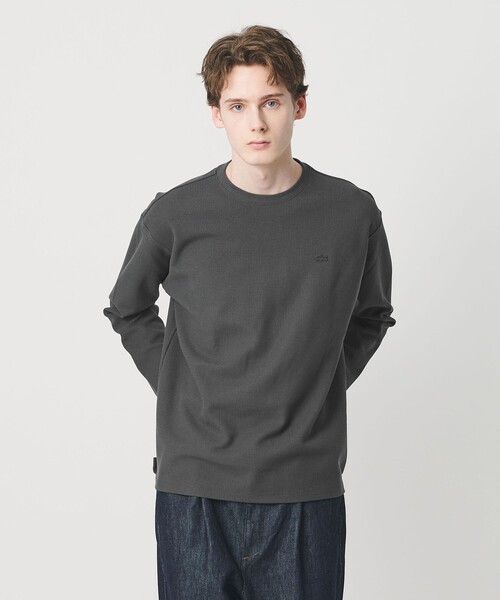 tシャツ 「LACOSTE for BEAUTY＆YOUTH」ワントーン ロング スリーブ カットソー メンズの画像