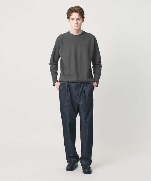 tシャツ 「LACOSTE for BEAUTY＆YOUTH」ワントーン ロング スリーブ カットソー メンズの画像