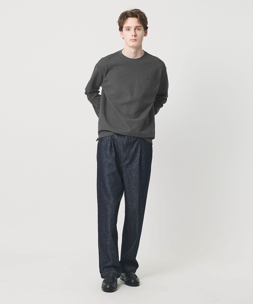 tシャツ 「LACOSTE for BEAUTY＆YOUTH」ワントーン ロング スリーブ カットソー メンズの画像
