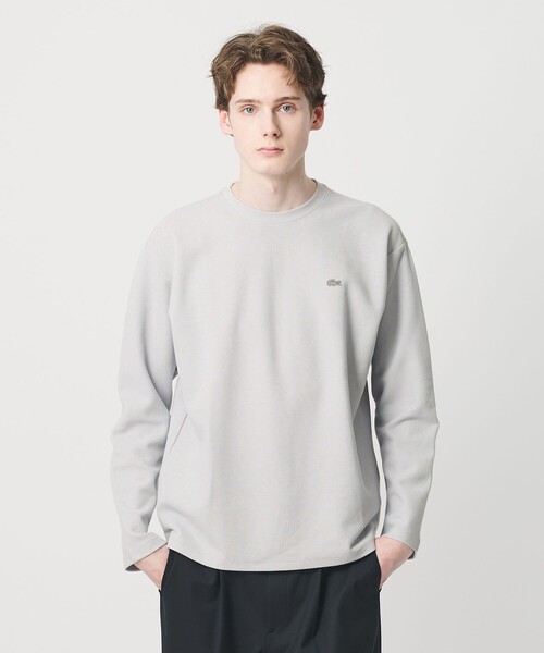 tシャツ 「LACOSTE for BEAUTY＆YOUTH」ワントーン ロング スリーブ カットソー メンズの画像