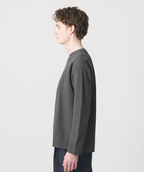 tシャツ 「LACOSTE for BEAUTY＆YOUTH」ワントーン ロング スリーブ カットソー メンズの画像