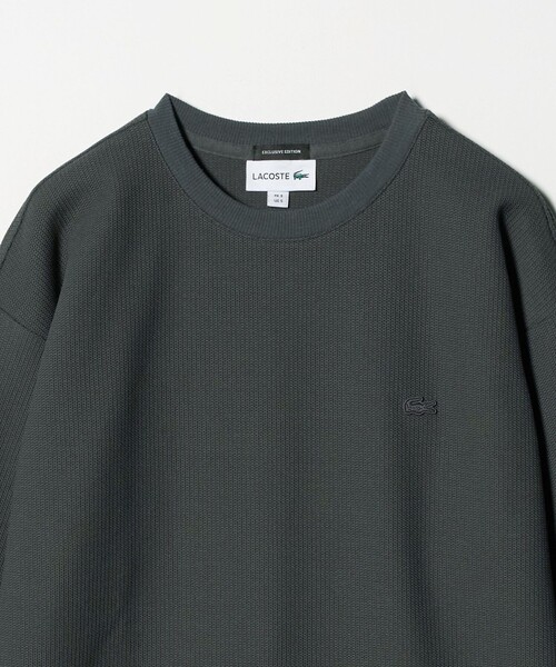 tシャツ 「LACOSTE for BEAUTY＆YOUTH」ワントーン ロング スリーブ カットソー メンズの画像