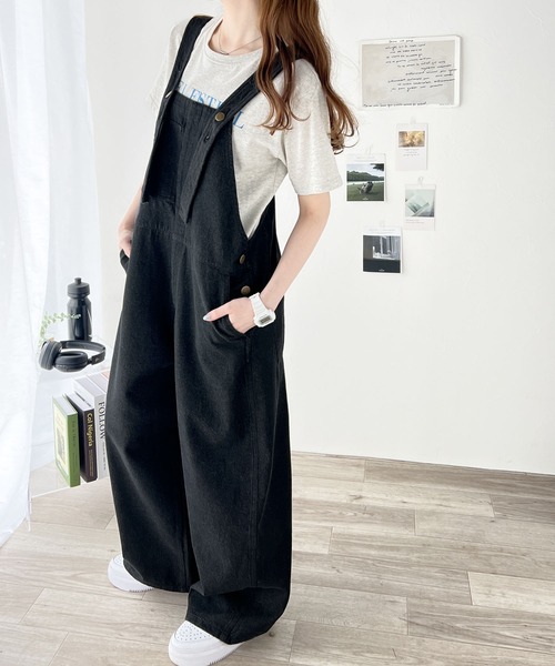 「Java」 オーバーオール LARGE ワンウォッシュ レディース_画像8