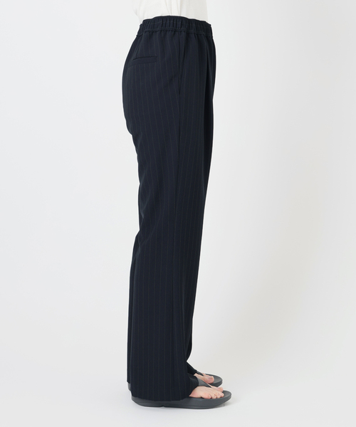 FRAMeWORKフレームワークのウールイージーパンツネイビーサイズ40 FRAMeWORKフレームワークのウールイージーパンツネイビーサイズ40