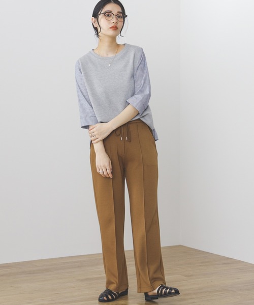 「BEAMS HEART」 イージーパンツ FREE ブラウン系その他3 レディース_画像3