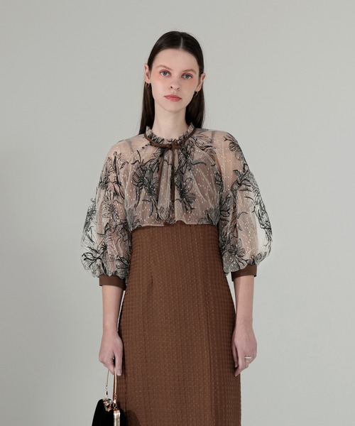 「Leja」 コンビワンピース SMALL ブラウン レディース_画像6