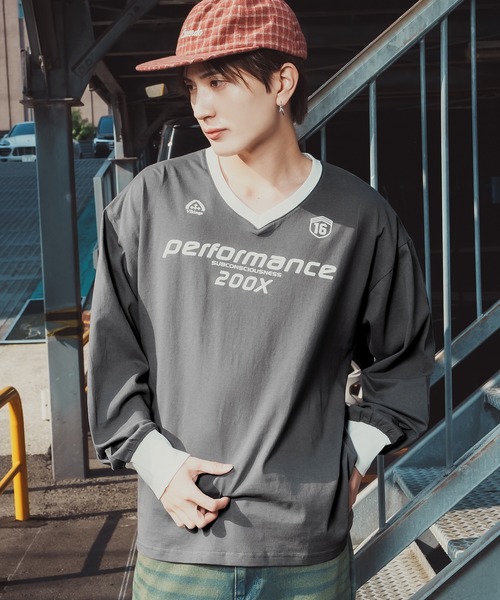improves（インプローブス） tシャツ ゲームシャツ Vネック ロング