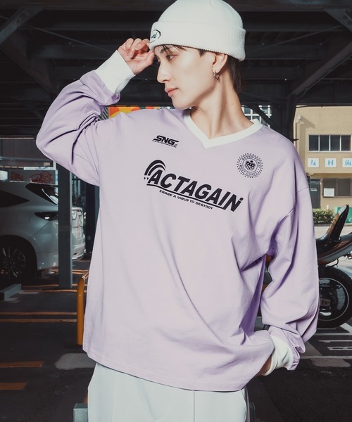 improves（インプローブス） tシャツ ゲームシャツ Vネック ロング