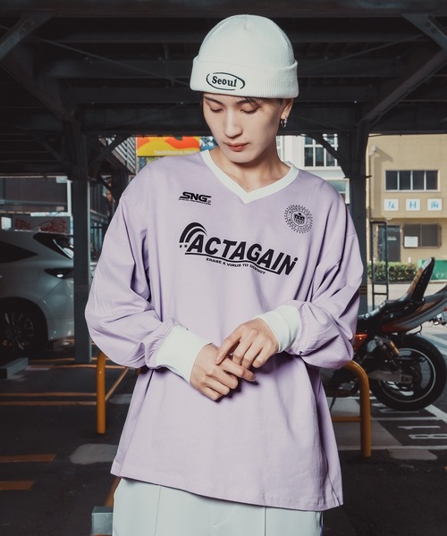 improves（インプローブス） tシャツ ゲームシャツ Vネック ロング